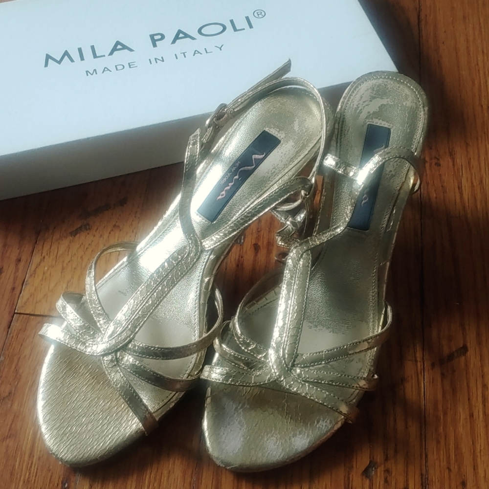 Mila Paoli Gold Sandals